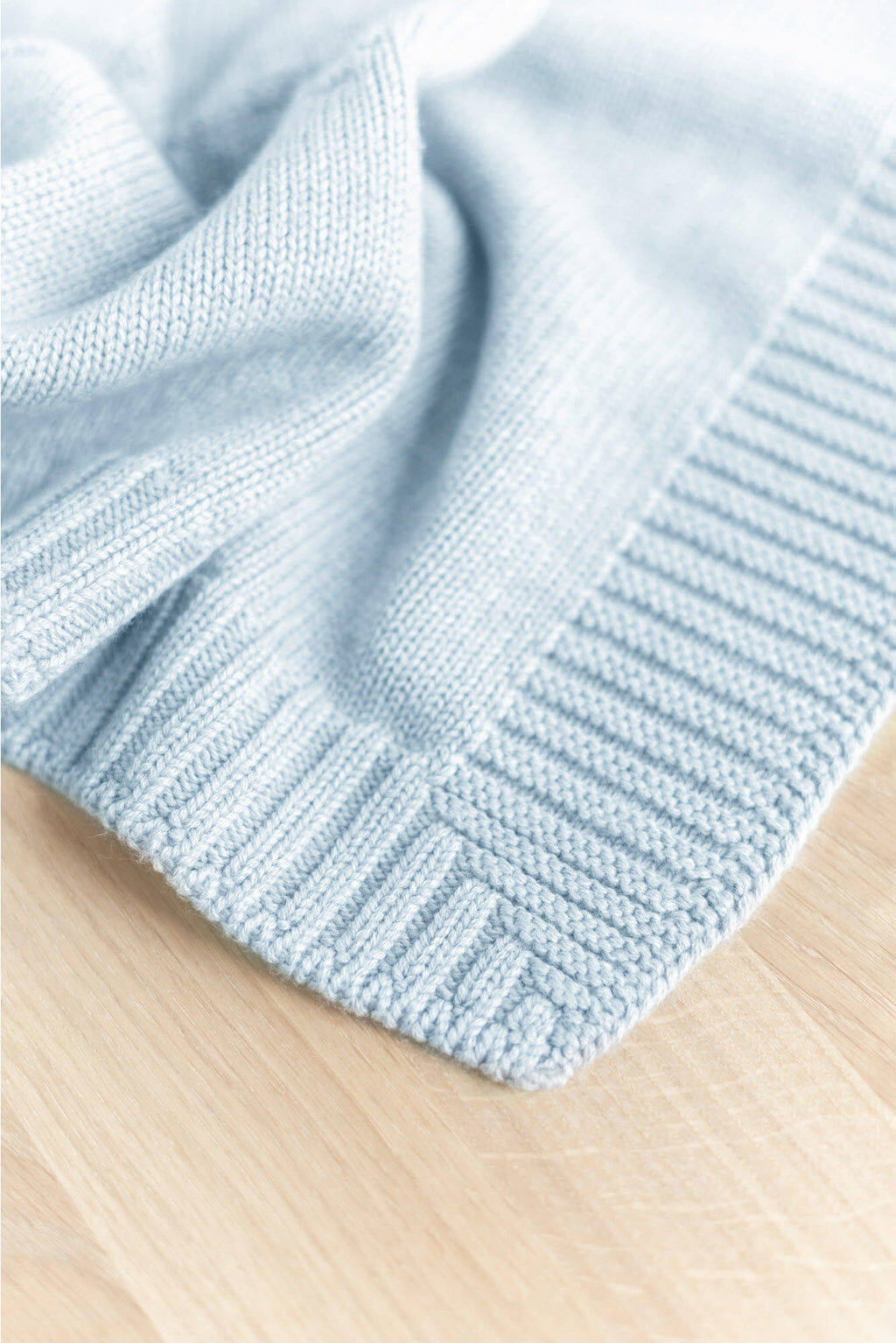 Blanket personalize - Wool Sky blue