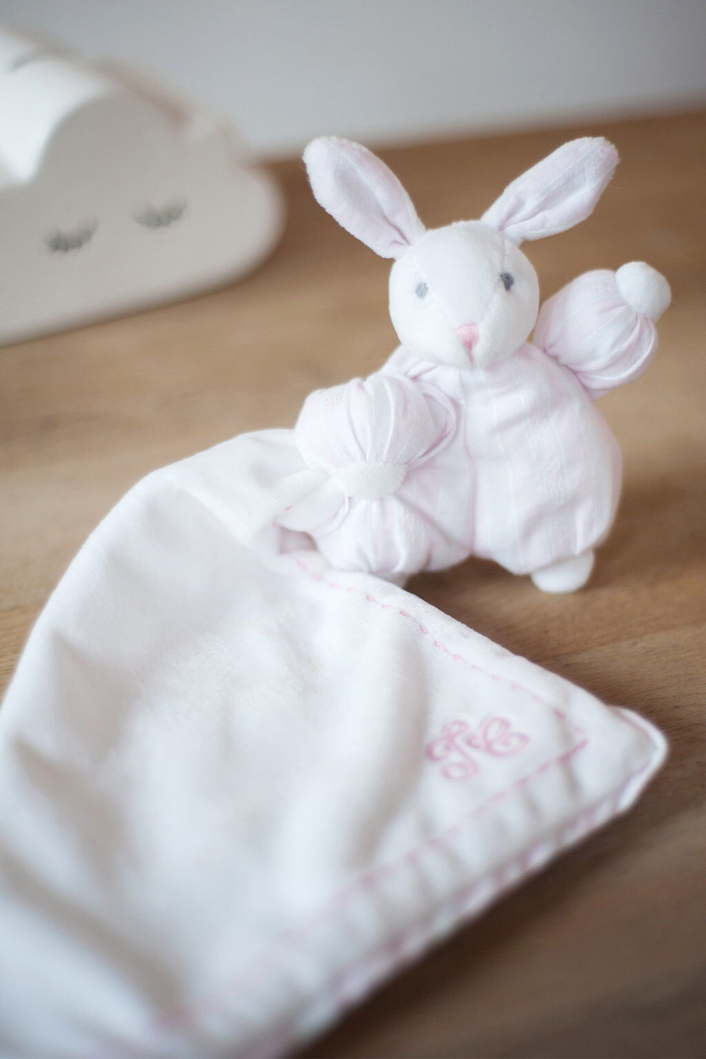 Augustin the rabbit 1977 - Comforter Pale pink