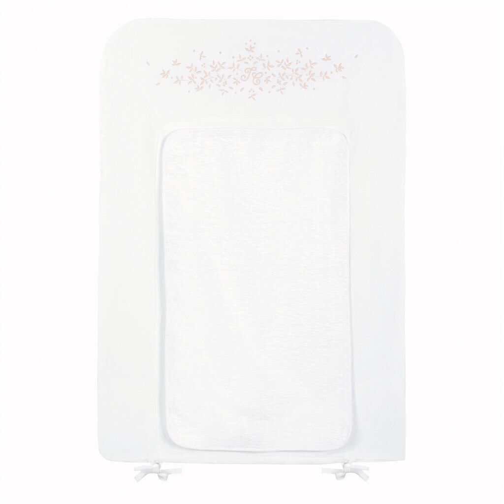 Changing mat cover changing table - Feuilles de lin