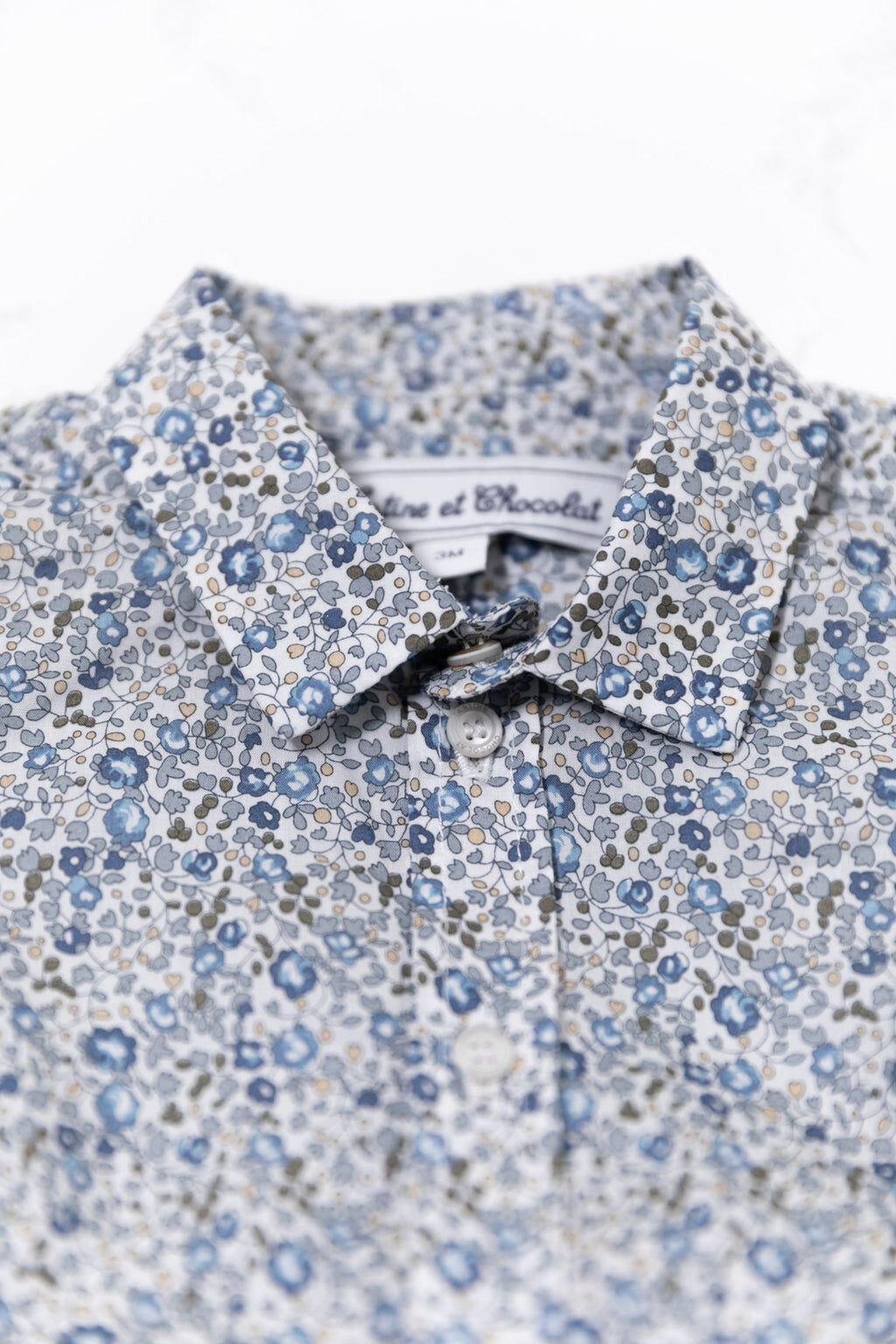 Shirt -  Fabric Liberty Blue Riviera