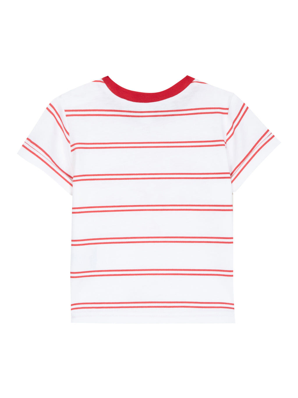 T-shirt - Striped jersey pomegranate