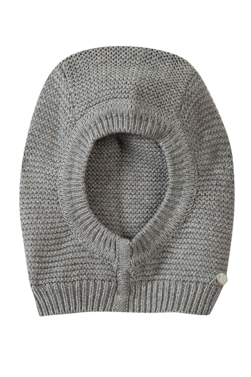 Cagoule - Gris chiné tricot