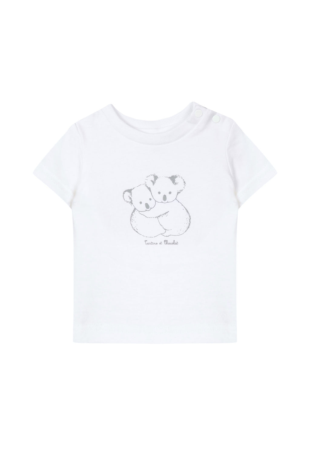 T-shirt - White Illustration koala