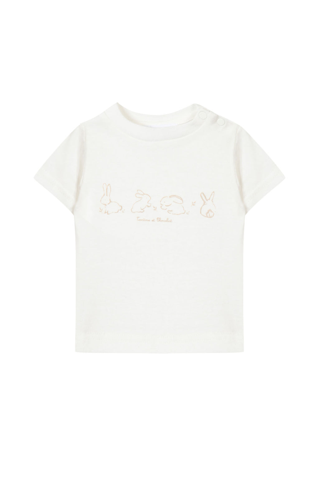 T-shirt - Mother-of-pearl Illustration rabbit