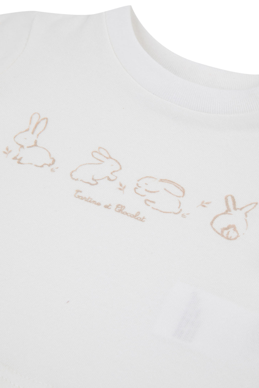 T-shirt - Mother-of-pearl Illustration rabbit