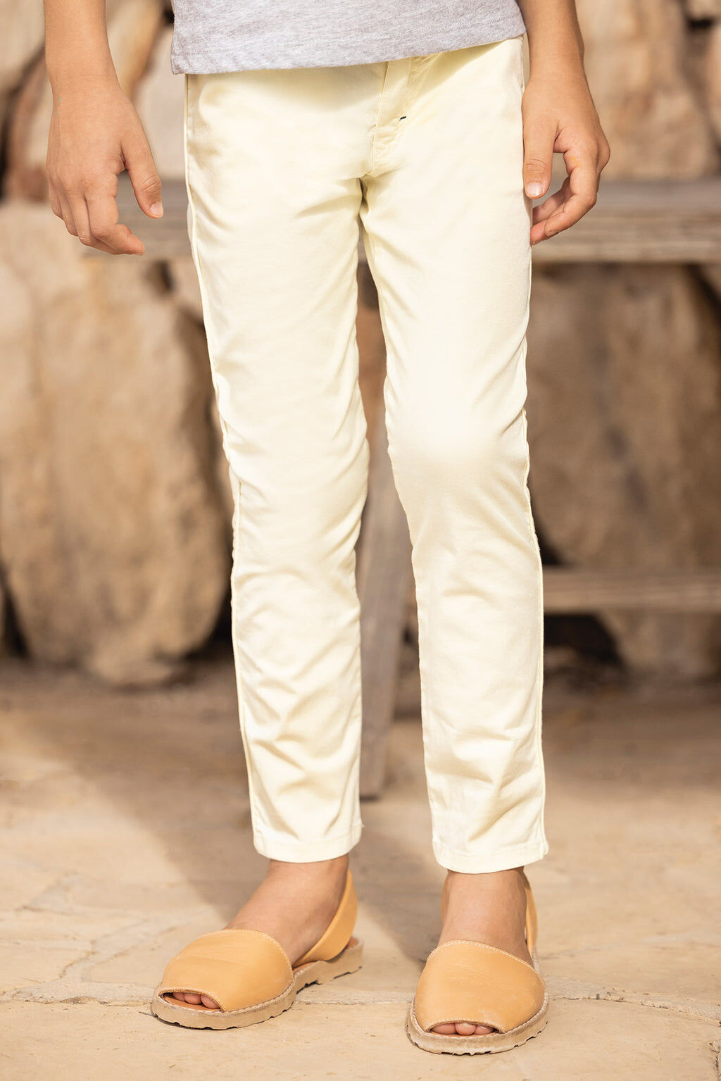 Trousers - Twill Yellow pale