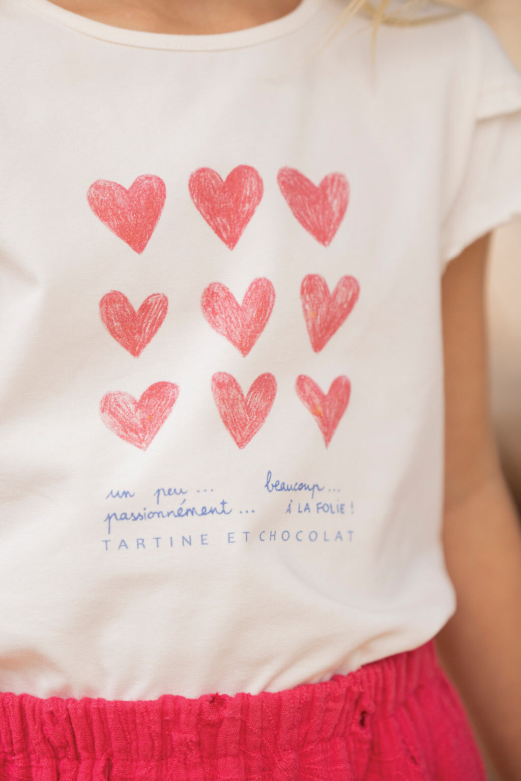 T-shirt - Mother-of-pearl Illustration heart