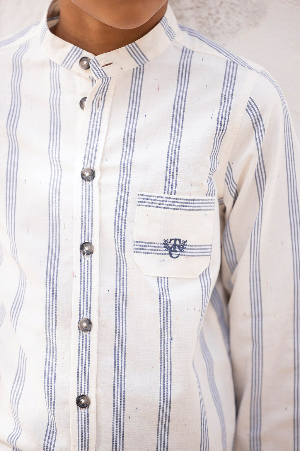 Shirt - Mother-of-pearl to Stripes