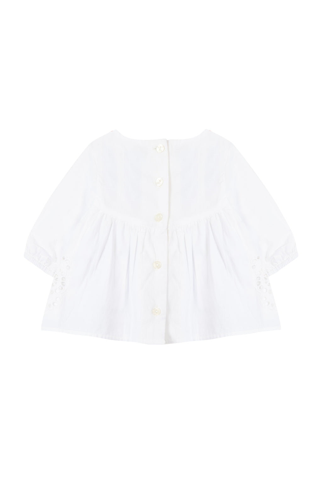 Blouse - White floral embroidery