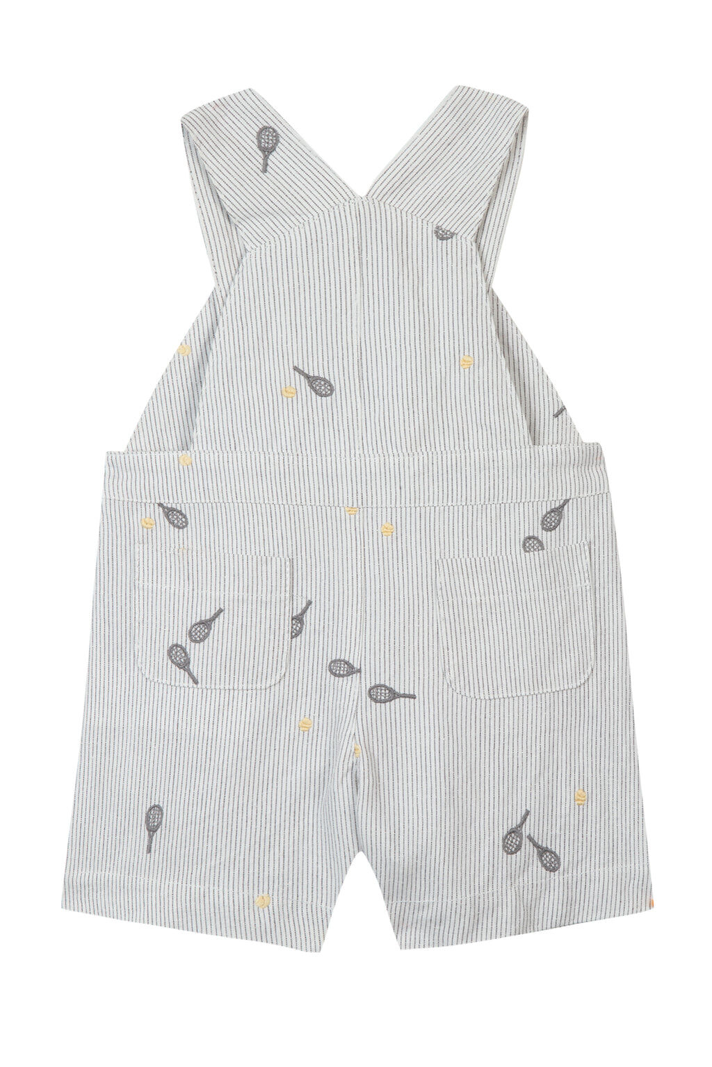 dungaree - Stripes with embroidery