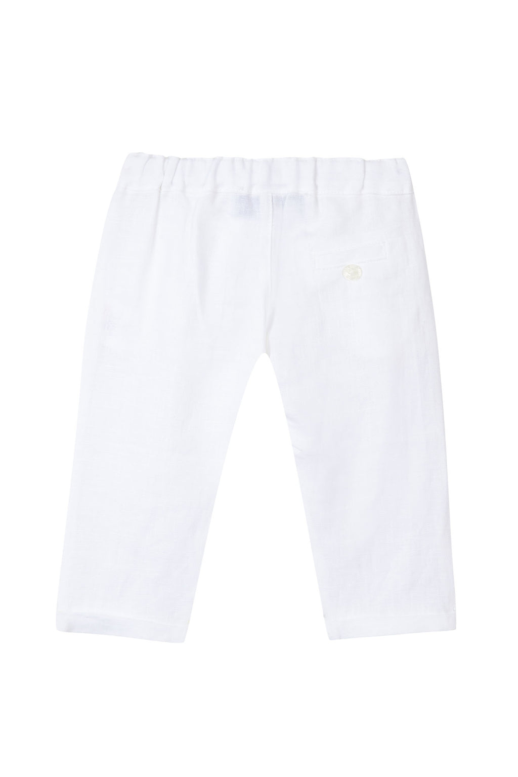 Trousers - White linen