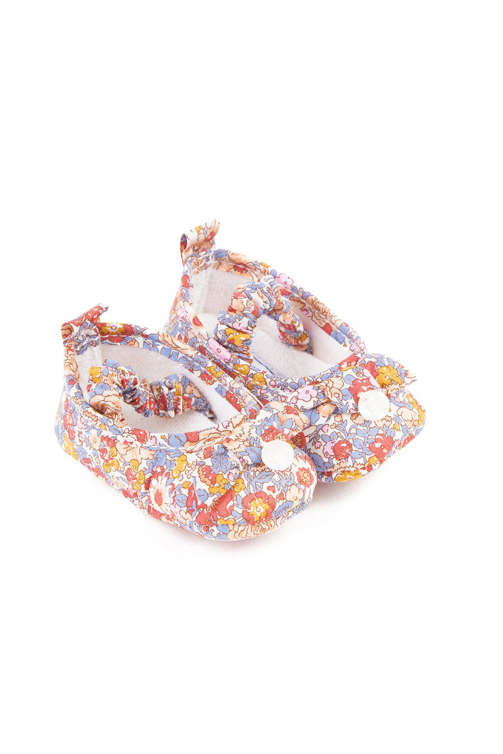 Slippers - Pink fabric Liberty
