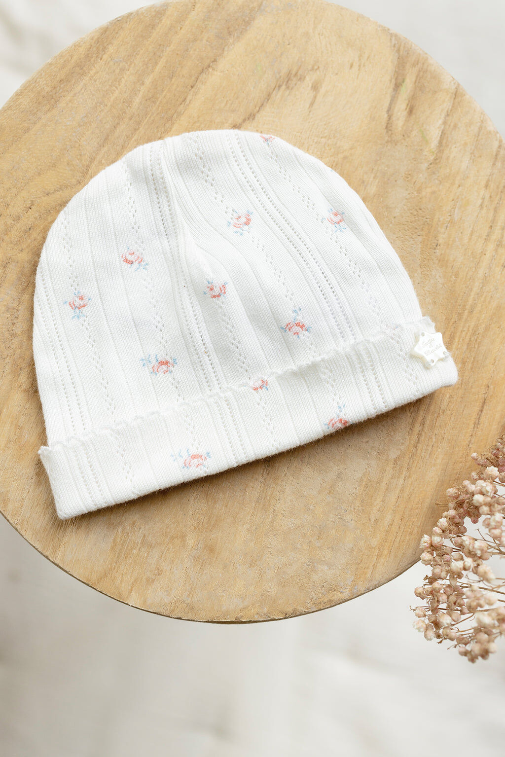 Beanie - Mother-of-pearl Print flower