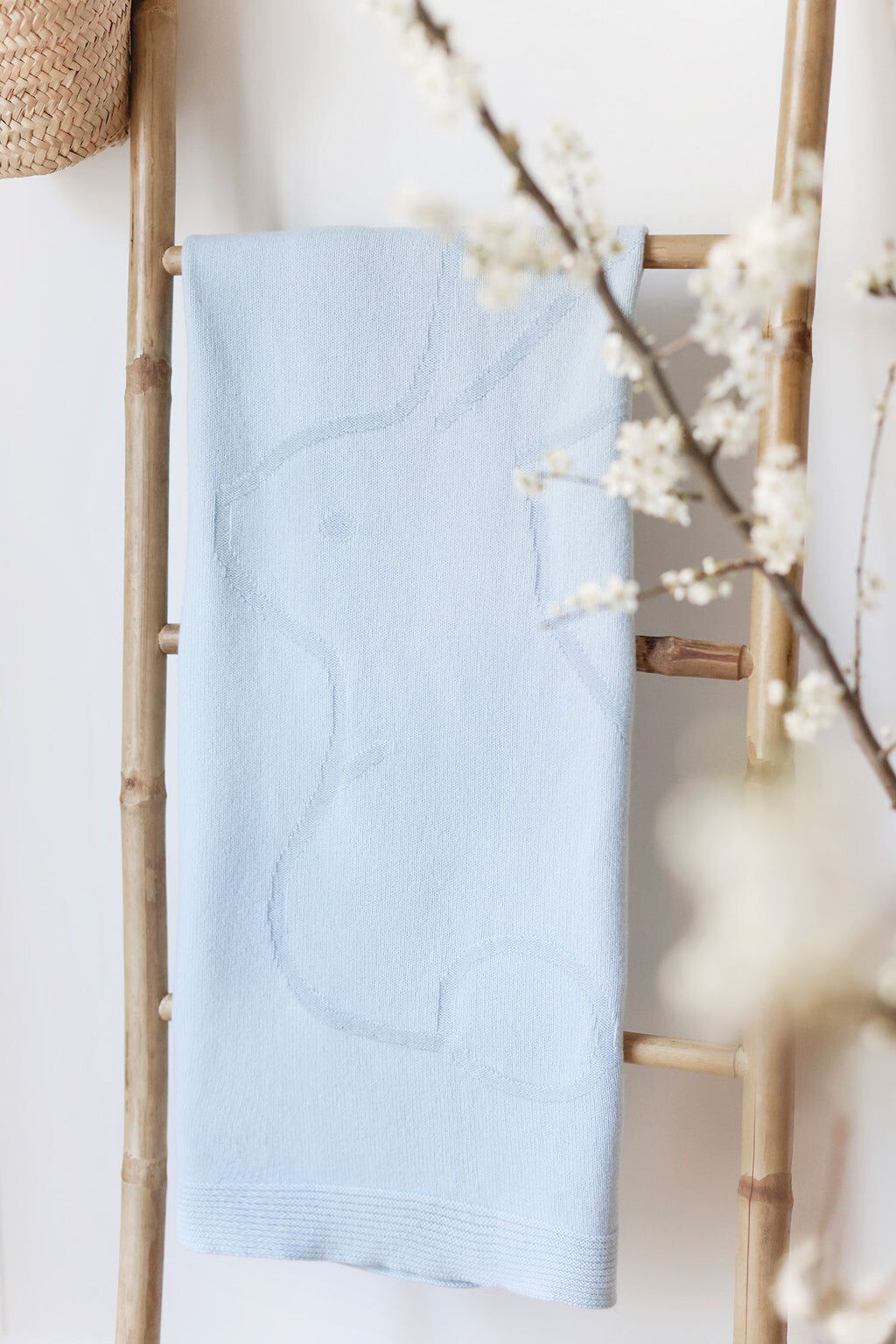 Blanket Cashmere - Rabbit Sky blue