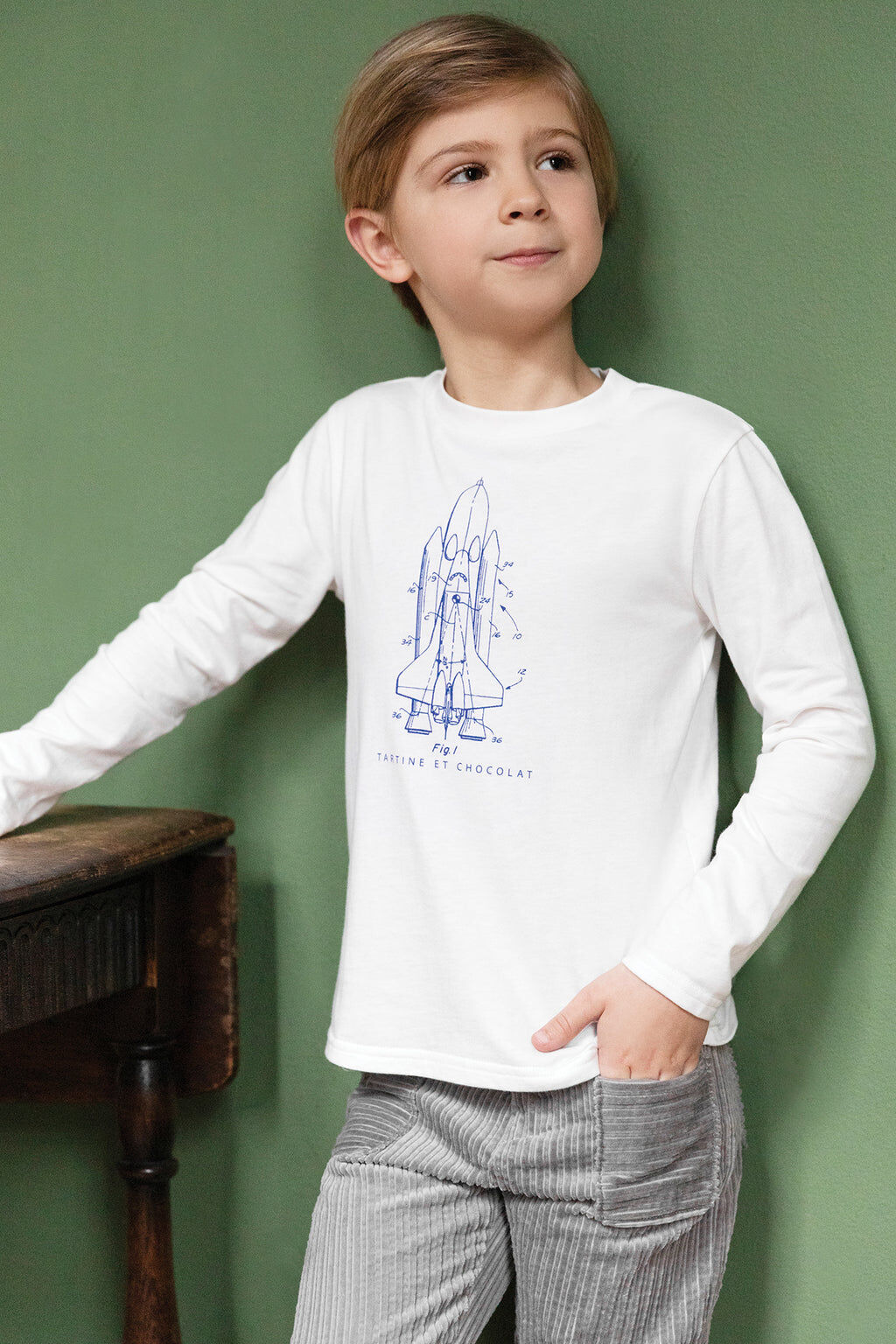 T-shirt - Mother-of-pearl Illustration rocket