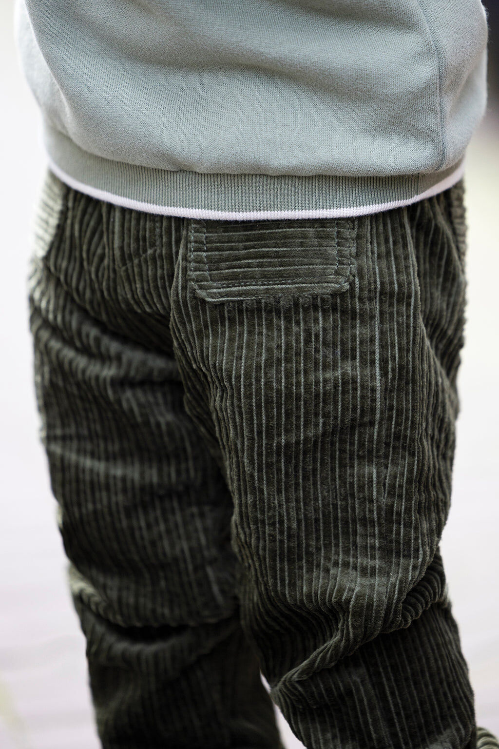 Pantalon - Kaki velours côtelé