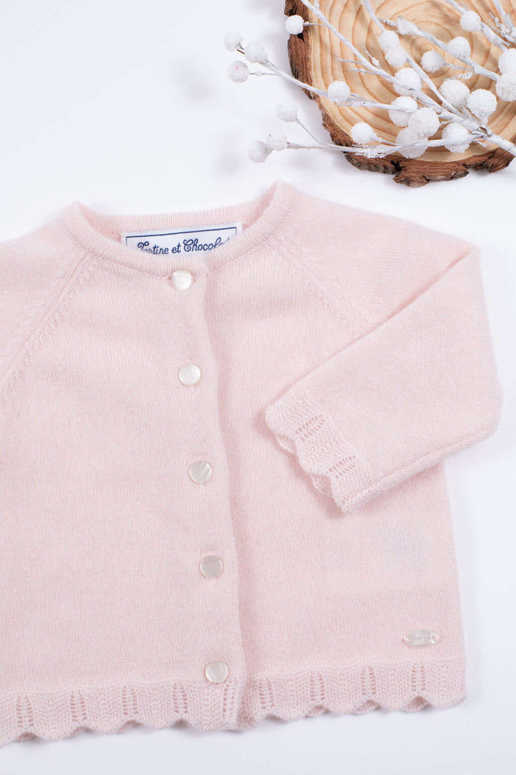 Tartine et Chocolat - Sticky - Pale Pink Knitted