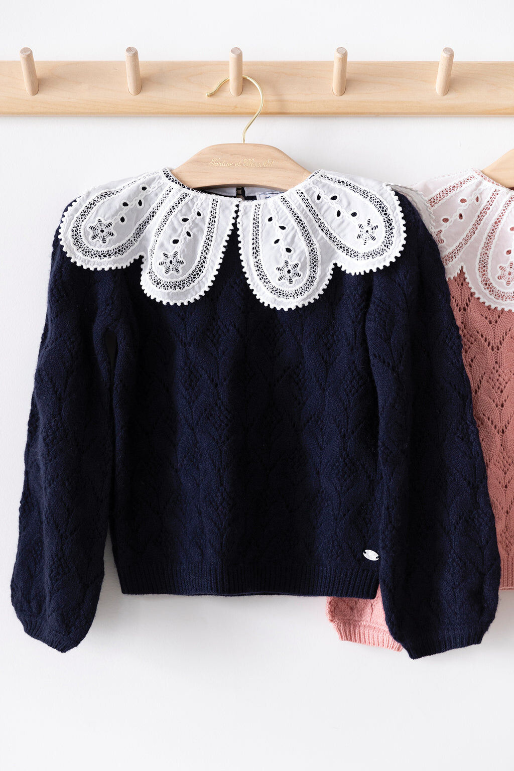 Pull - Marine maille ajourée