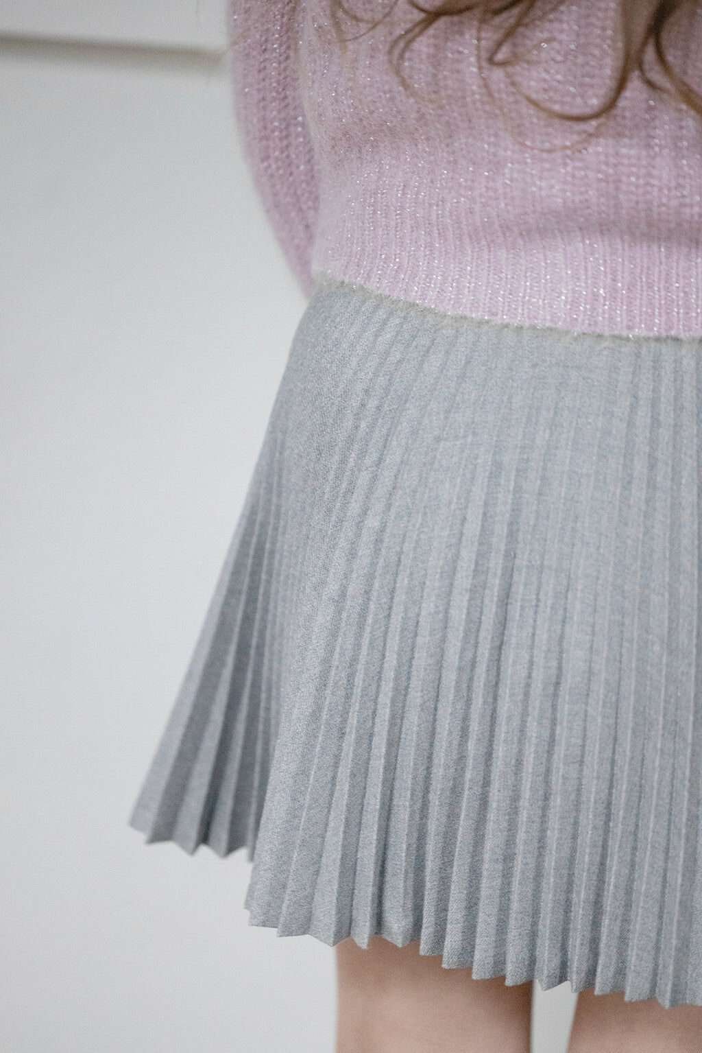 Skirt - Pleated Grey