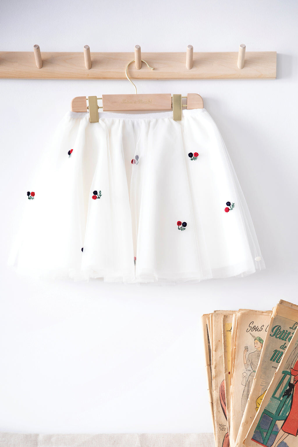 Skirt - Ecru hand embroidery