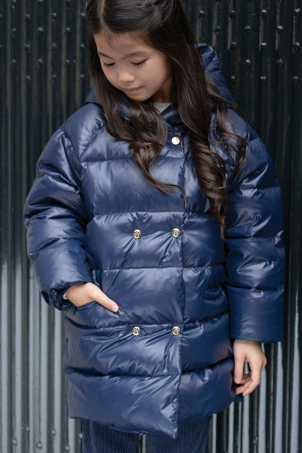 Down jacket - Navy removal