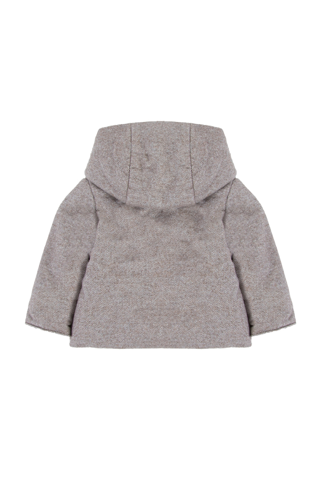 Coat - Beige cotton Hood