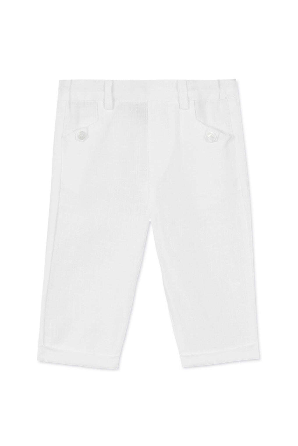 Trousers - White Linen