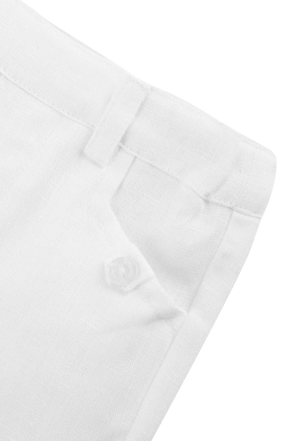 Trousers - White Linen