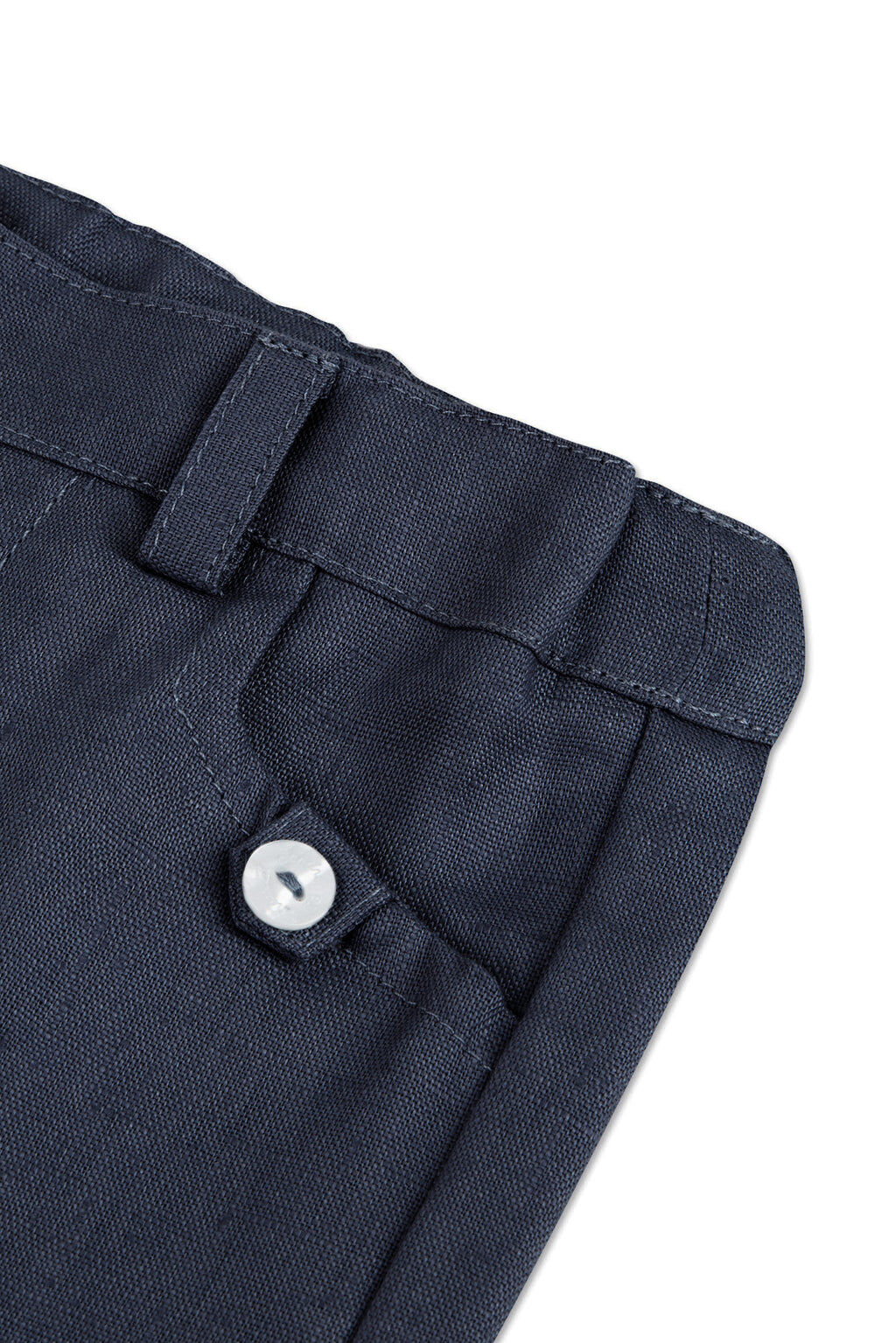 Trousers - Navy Linen