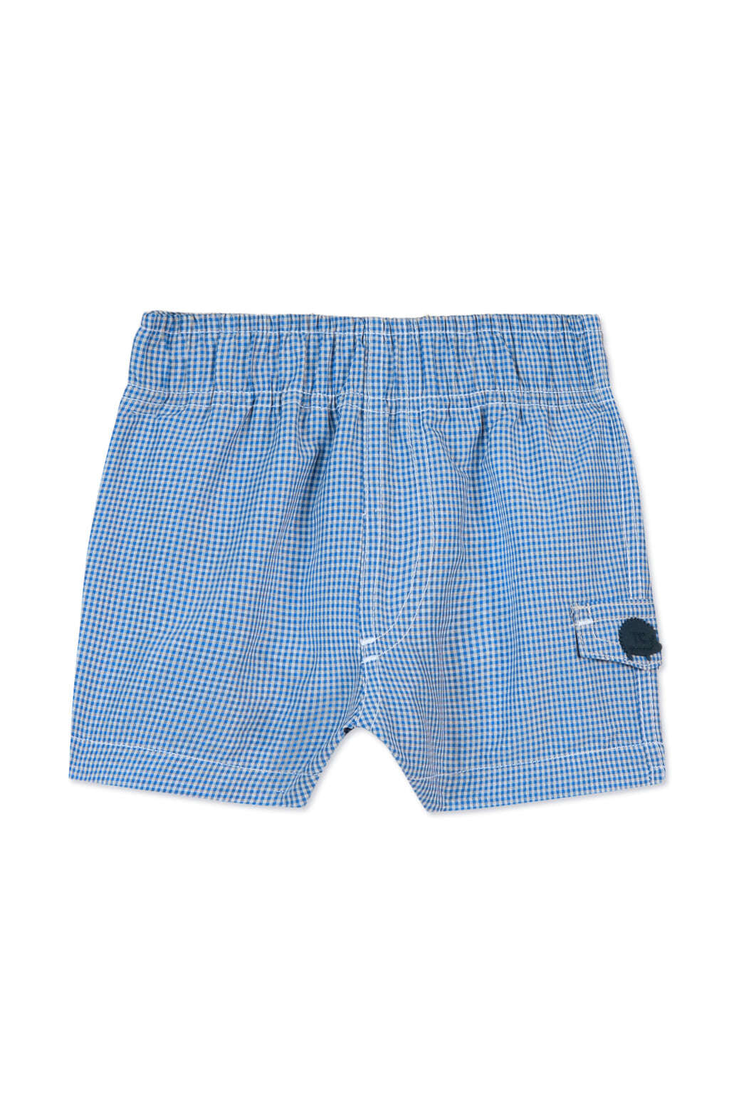 Swimsuit - Azure Two-tone gingham