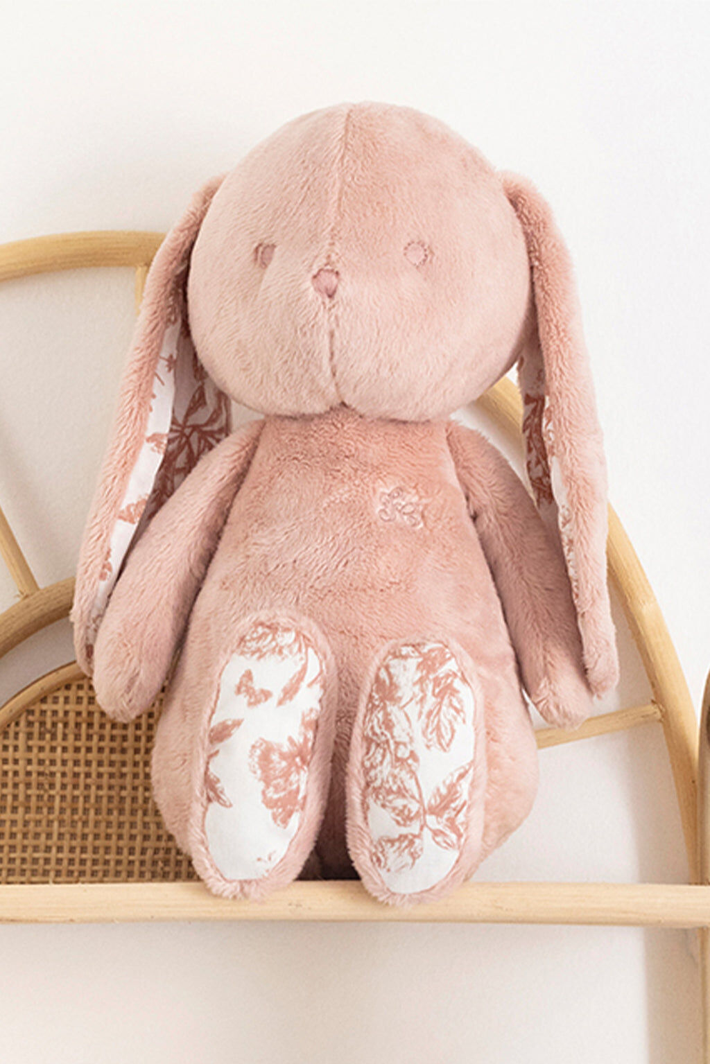 Augustin the rabbit - Toile de Jouy Pink 25cm