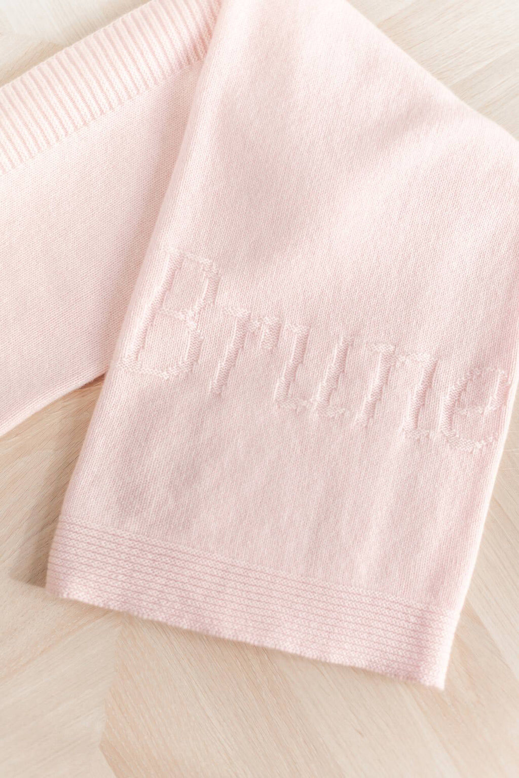 Throw Personalized -  Cashmere Pale pink