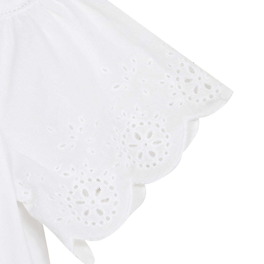 Robe - blanche voile et broderies anglaises