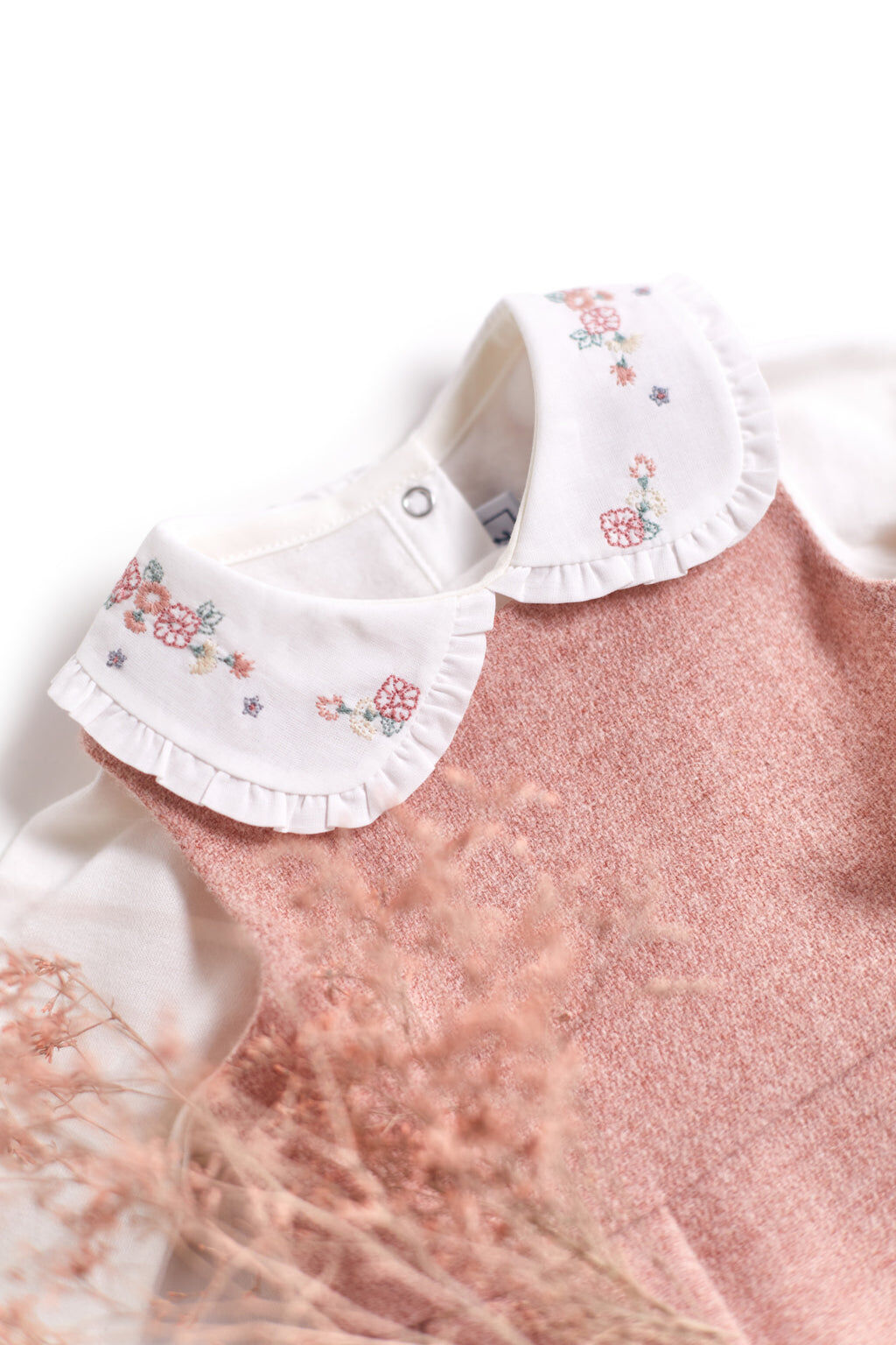 Dress - Pink medium sheet of Wool