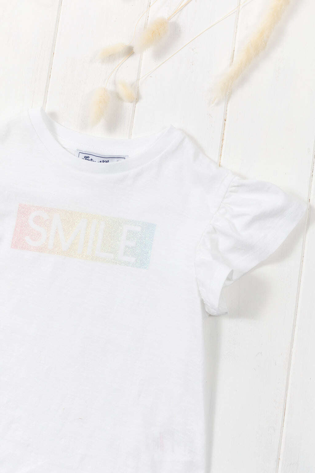 Tee-shirt - Jersey blanc smile