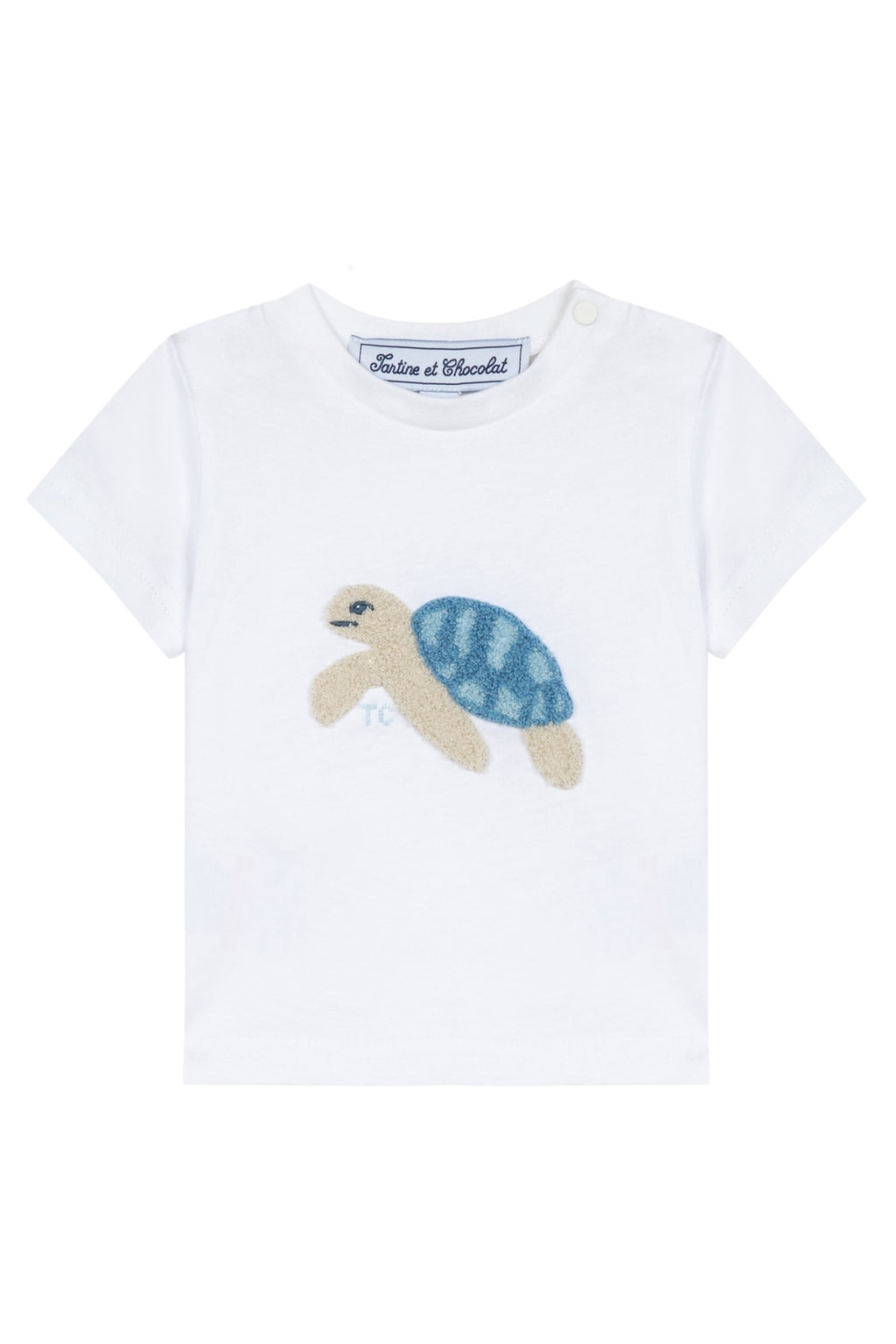 Tee-shirt - Jersey blanc tortue