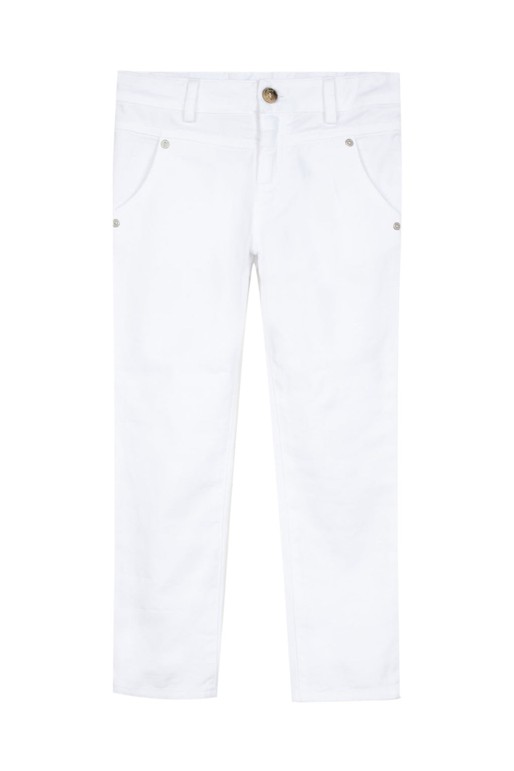 Pantalon - Sergé strech blanc