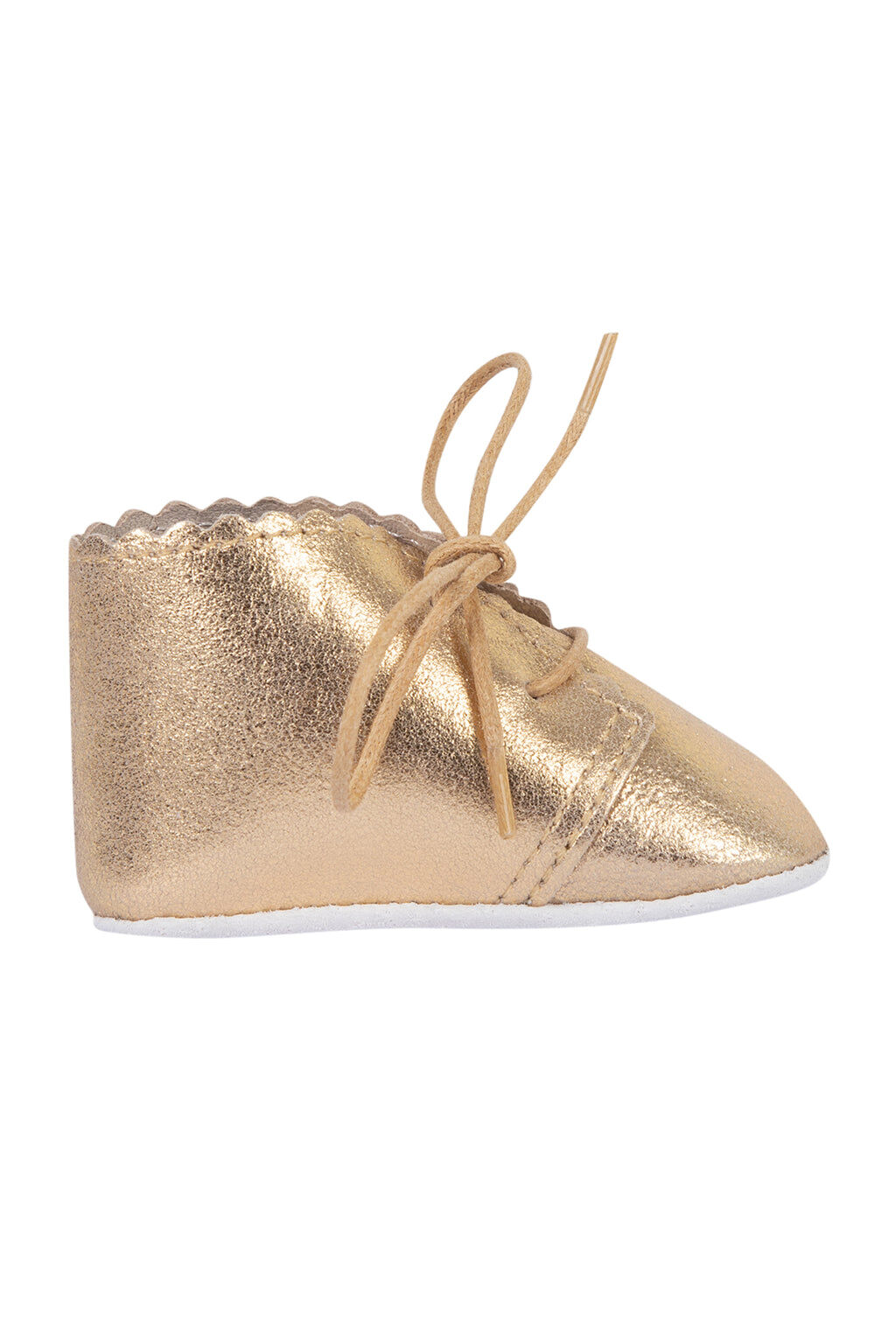 Slippers - Golden leather
