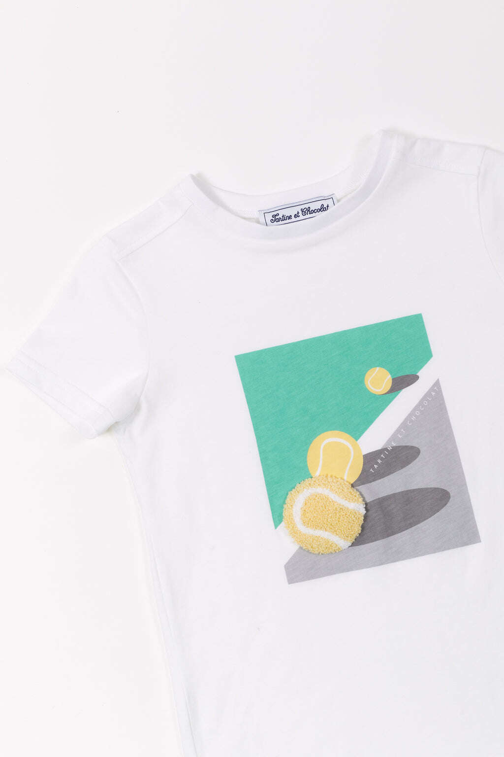 T-shirt - Graphite illustration tennis