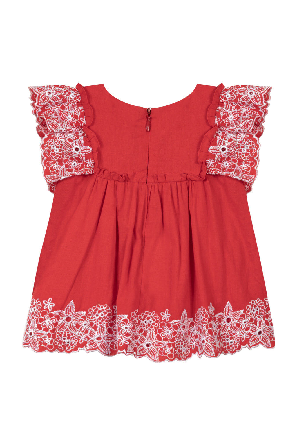 Blouse - Coquelicot broderies florales