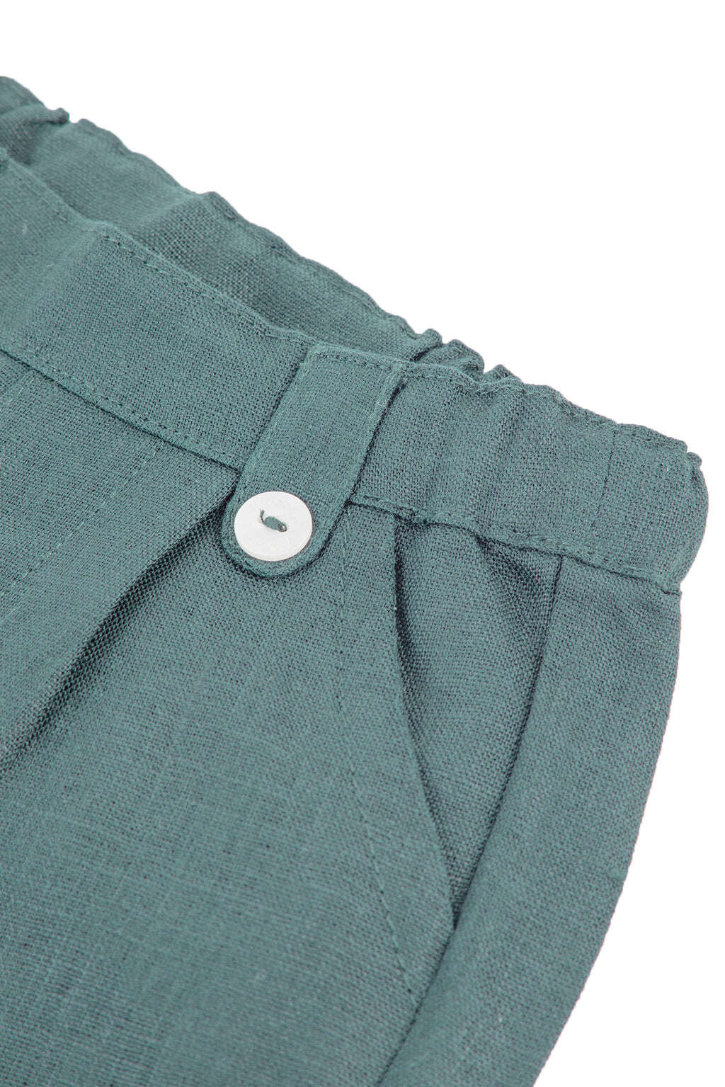 Pantalon - Vert de gris lin